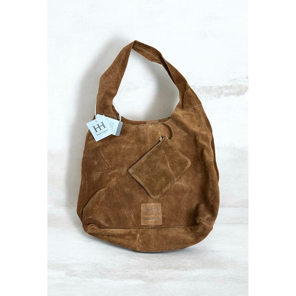Haute Hippie Suede Tote in Cognac Brown - Picture 3 of 6